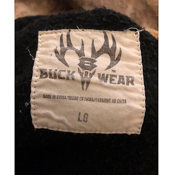 CAMO STARS & STRIPES HOODIE BUCK WEAR: LG - Picture 9 of 9